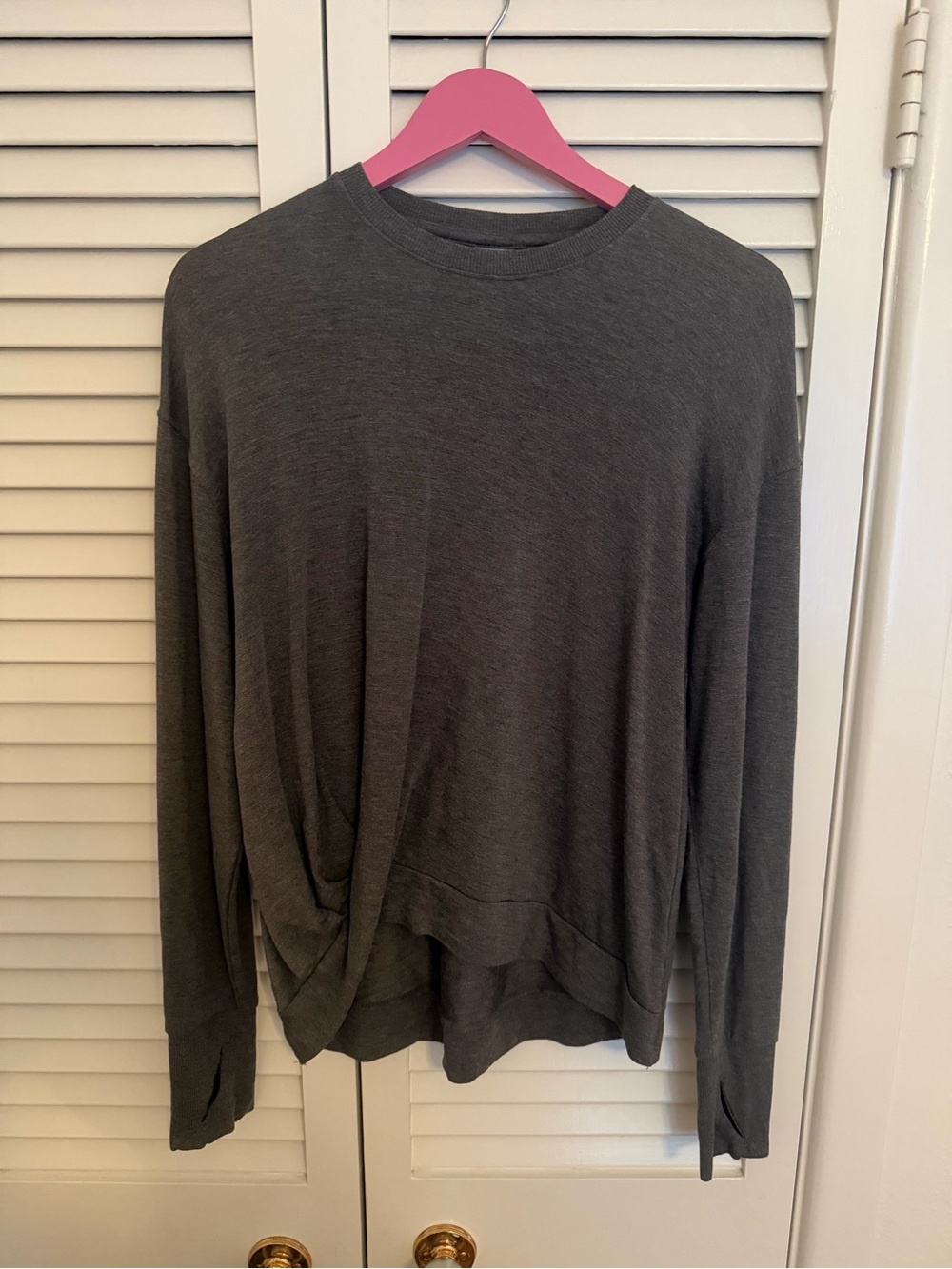 all in motion Charcoal Gray Long-Sleeve Crewneck Sweatshirt